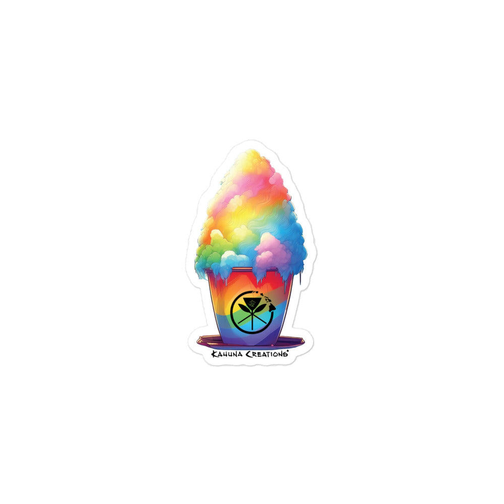 Kahuna Creations rainbow shave ice sticker