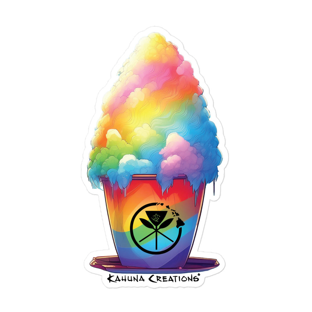 Kahuna Creations rainbow shave ice sticker