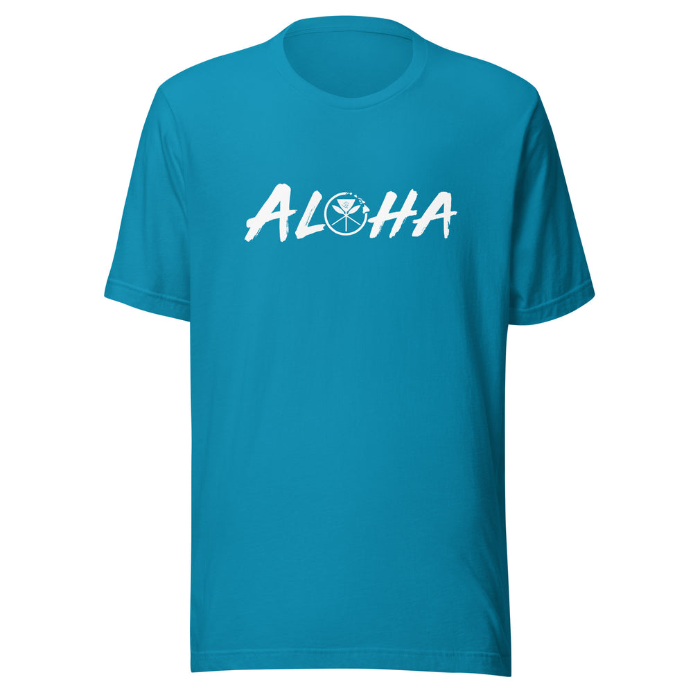 Kahuna Creations Aloha turquoise tshirt.