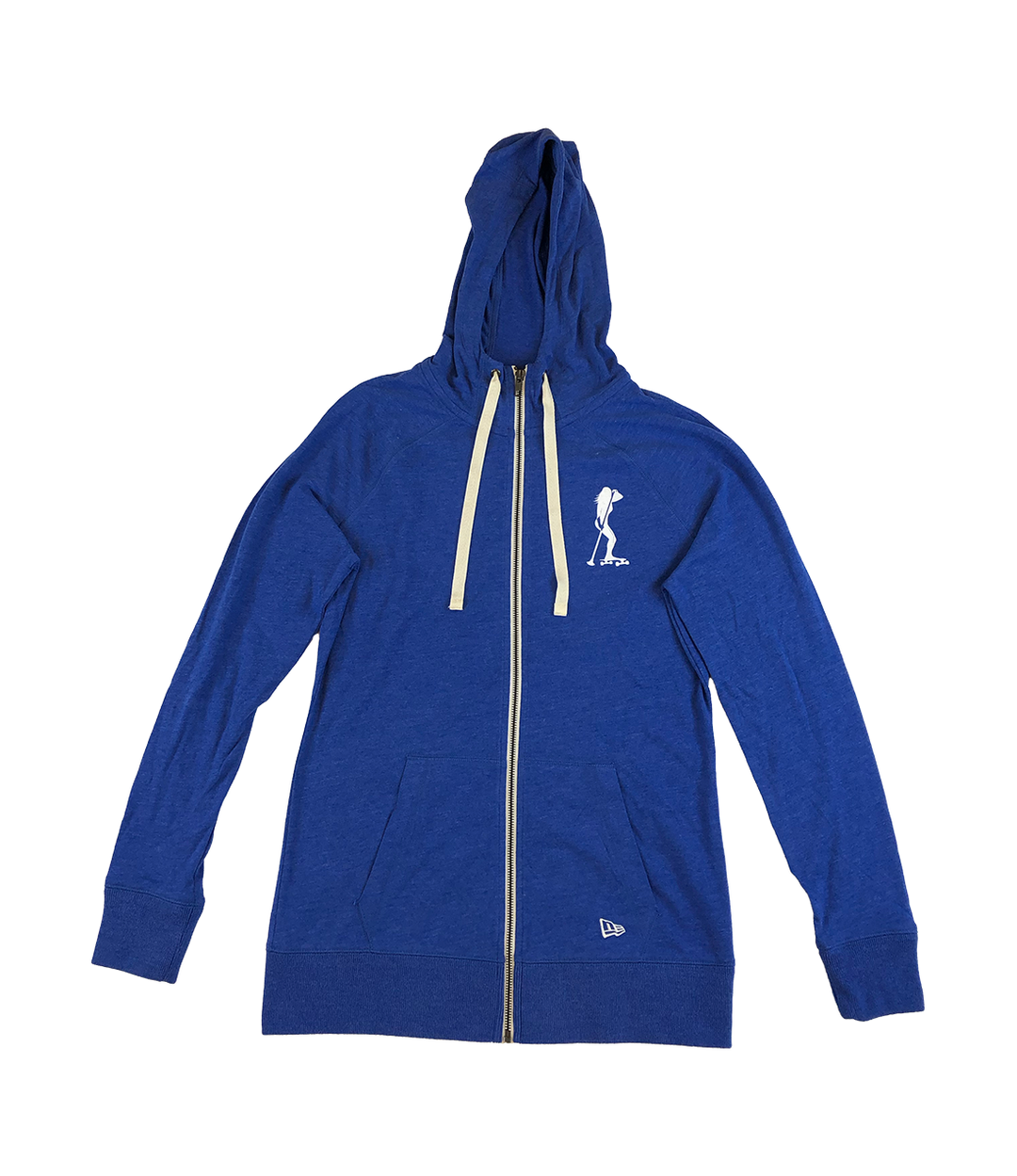 Kahuna Creations royal blue full zip hoodie with land paddler logo