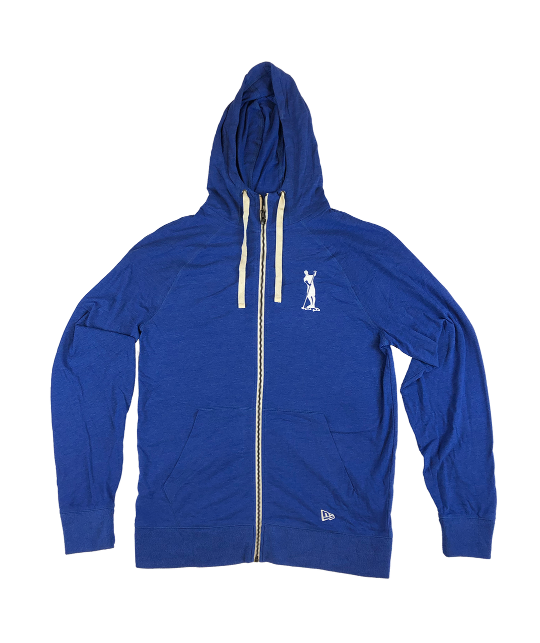 Kahuna Creations royal blue full zip hoodie with land paddler logo