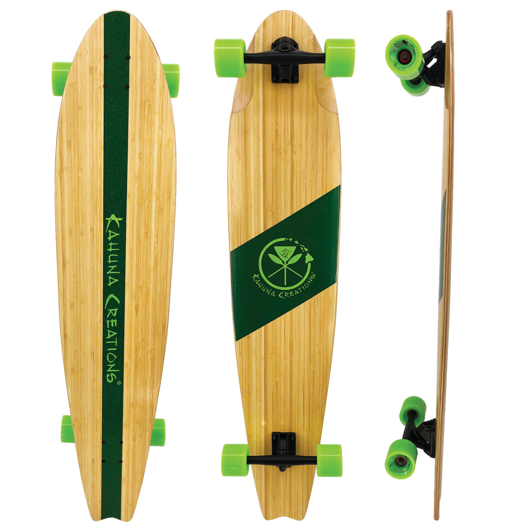 Kahuna Creations bamboo fishtail longboard