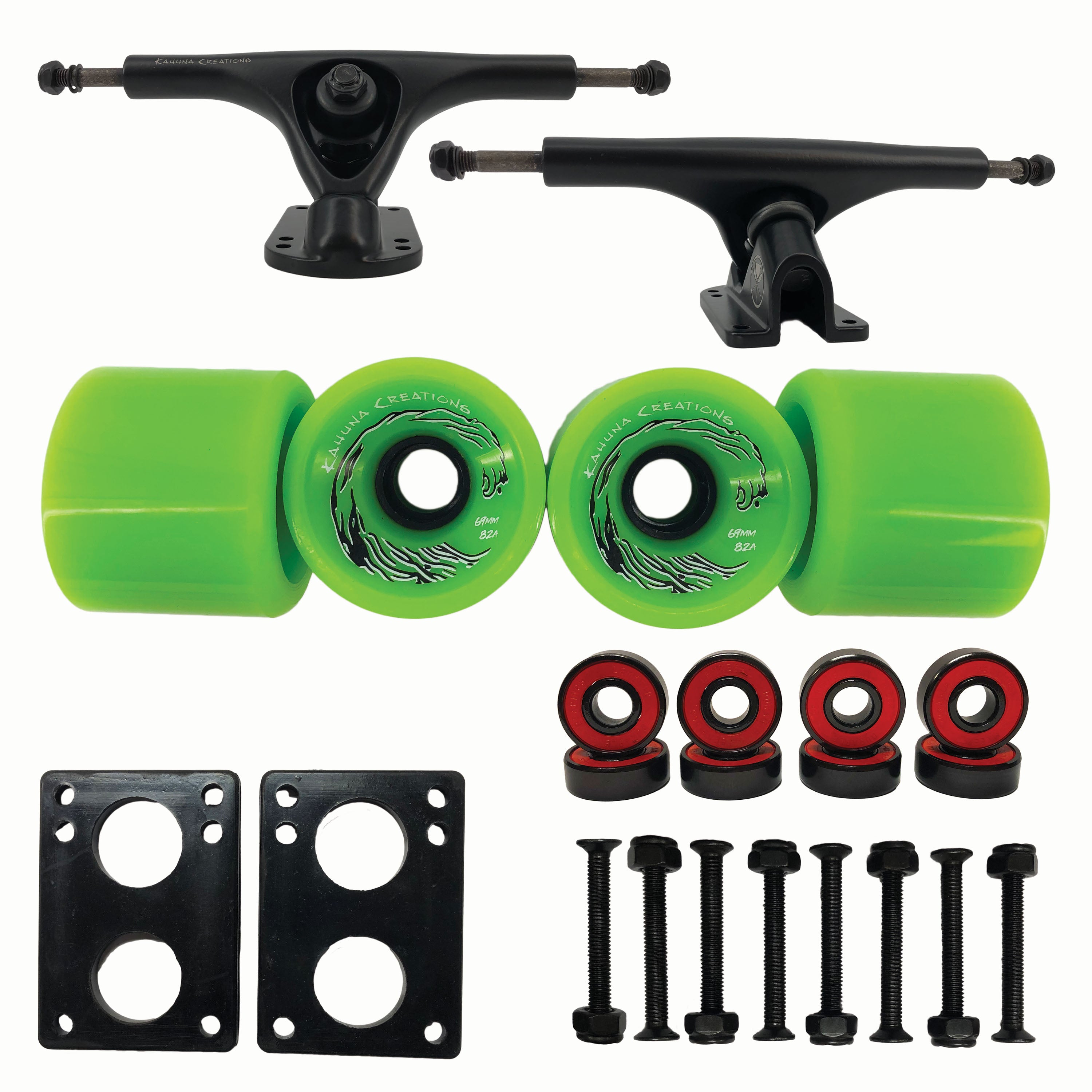 Kahuna Creations Longboard Skateboard Hardware Bundle