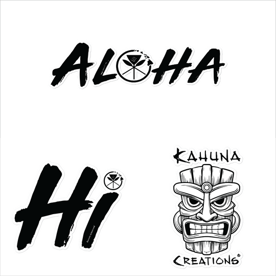 3 Hawaii Sticker Bundle