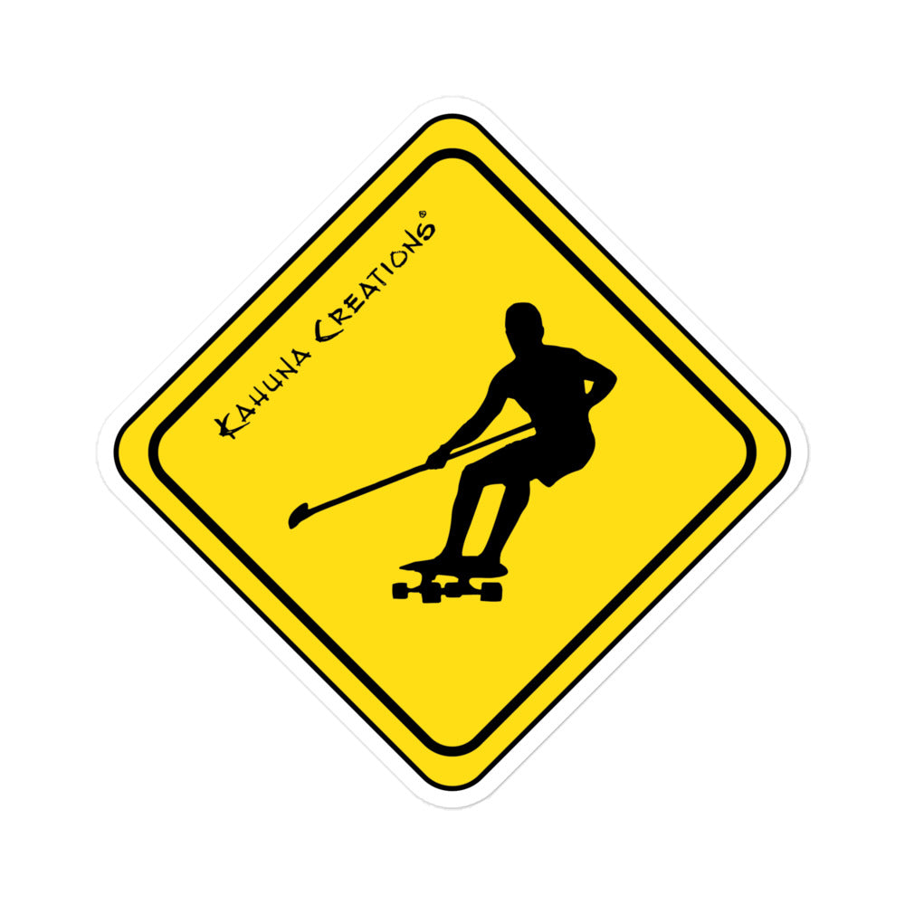 Kahuna Creations land paddler xing sticker