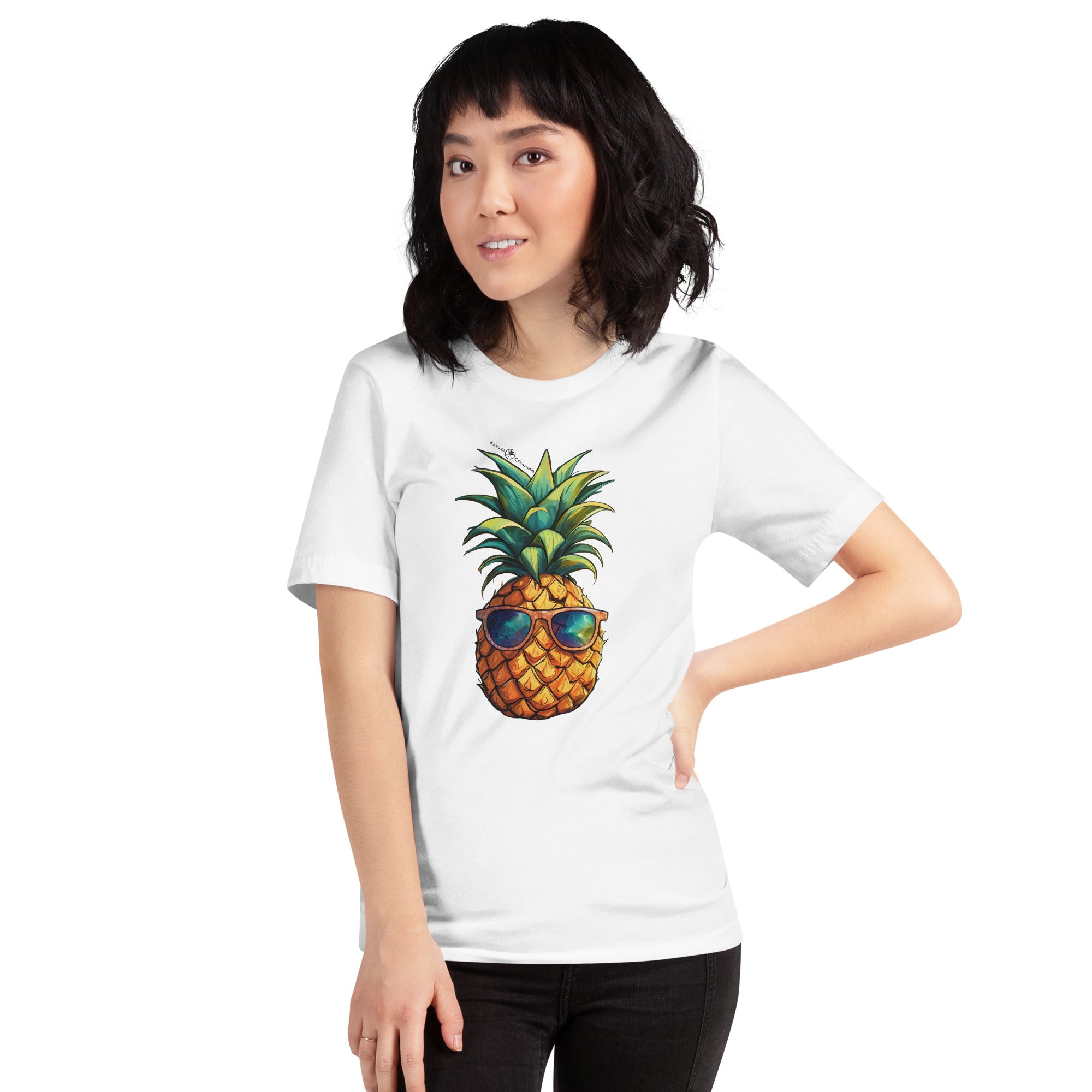 White pineapple outlet shirt