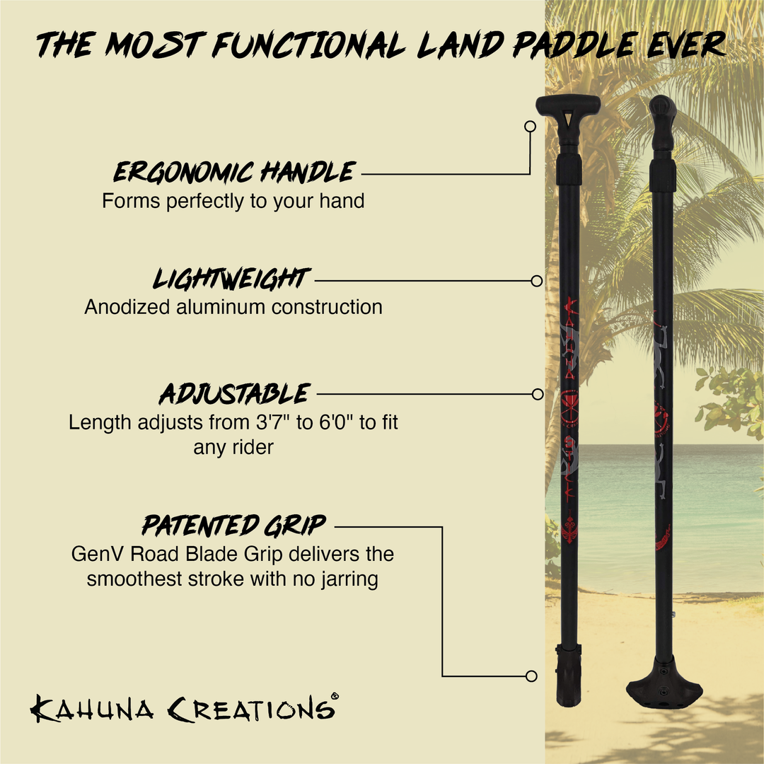 Adjustable Kahuna Big Stick-Magma w/ GenV Blade Longboard Land Adjustable Kahuna Big Stick-Magma w/ GenV Blade Longboard Land