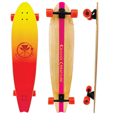 Rondsel korting tv station Kahuna Creations Pohaku Sunset 46" Longboard Skateboard