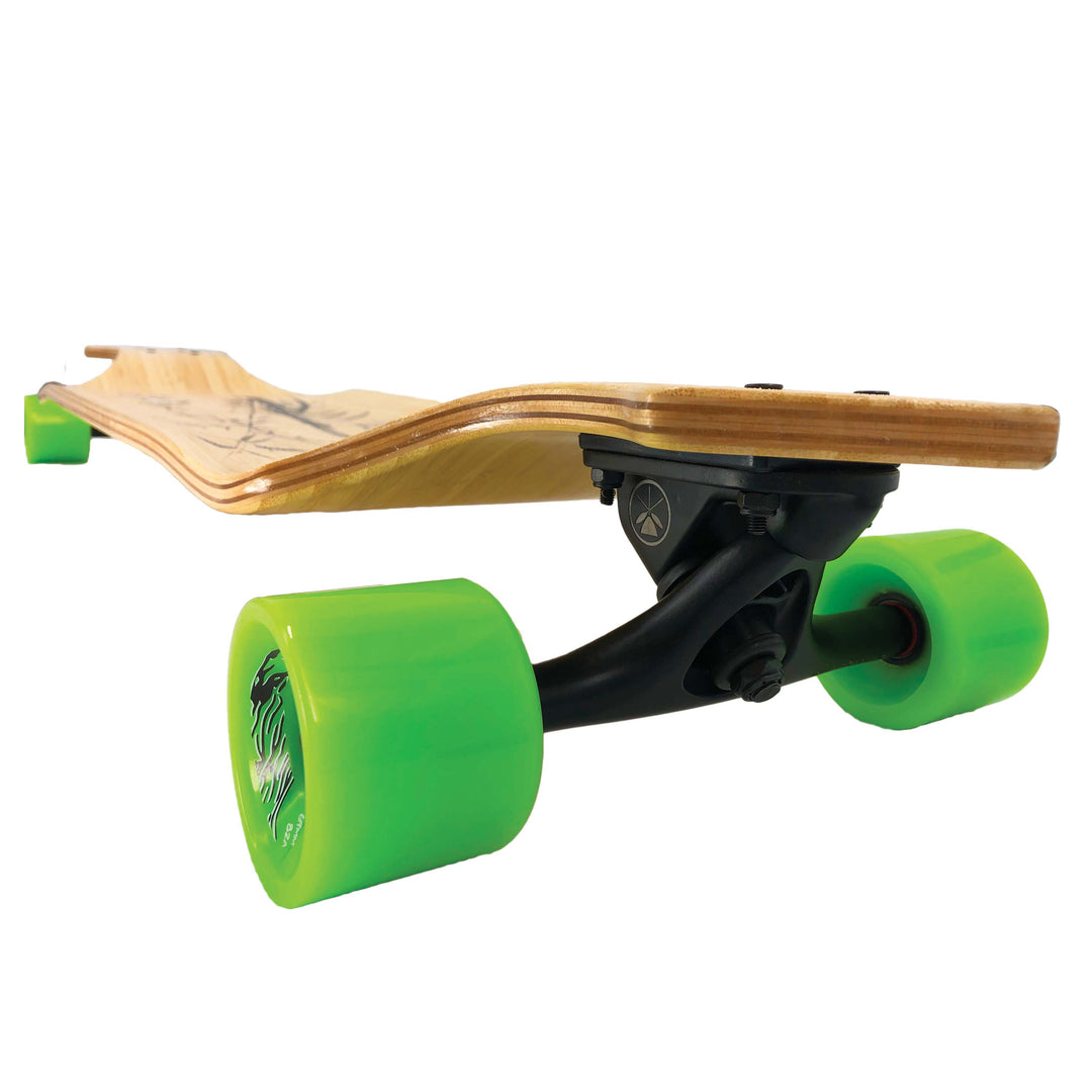 Kahuna Creations 42" Bamboo Drop Deck Longboard Skateboard 69mm Wheels