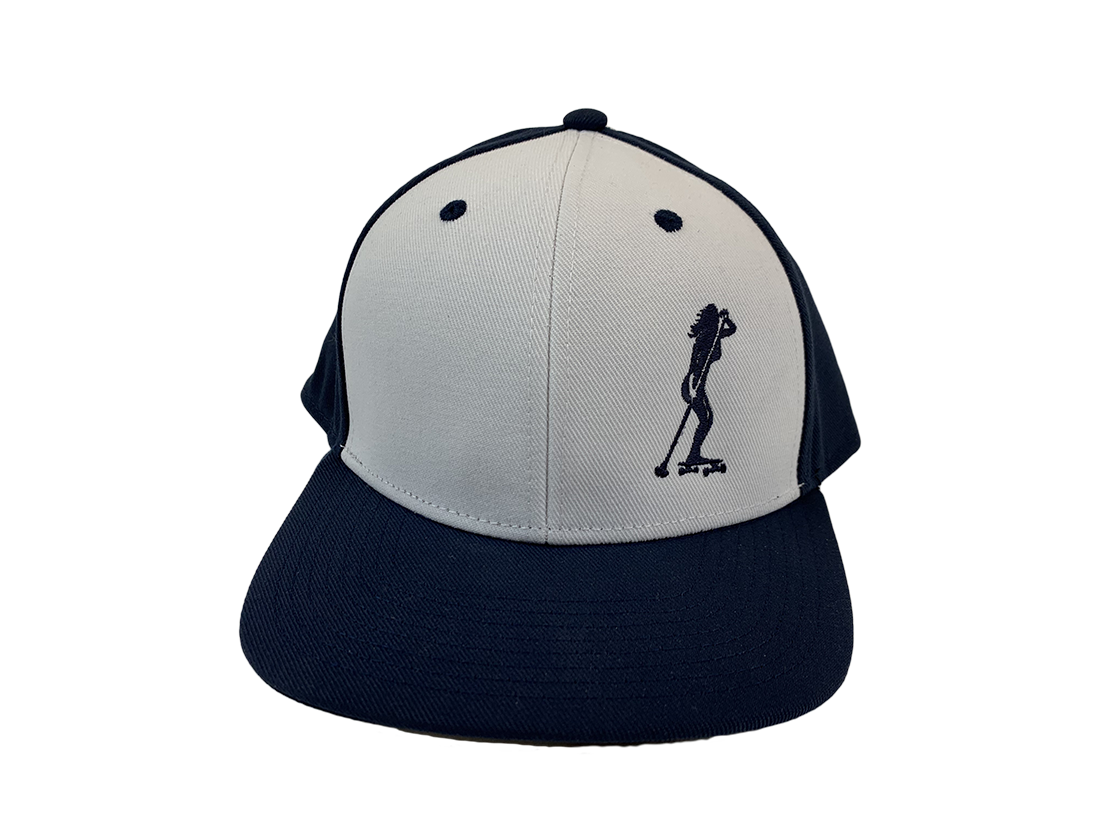 Kahuna Creations navy white land paddler logo hat