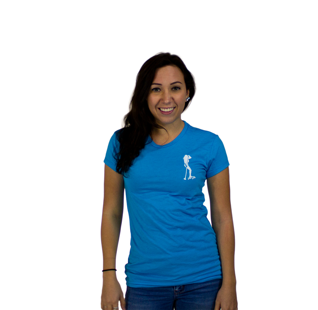 Land Paddle Life Tee Turquoise Frost - Women